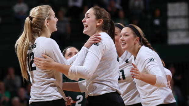 MSU Volleyball 2016.  Photo courtesy of MSU SID